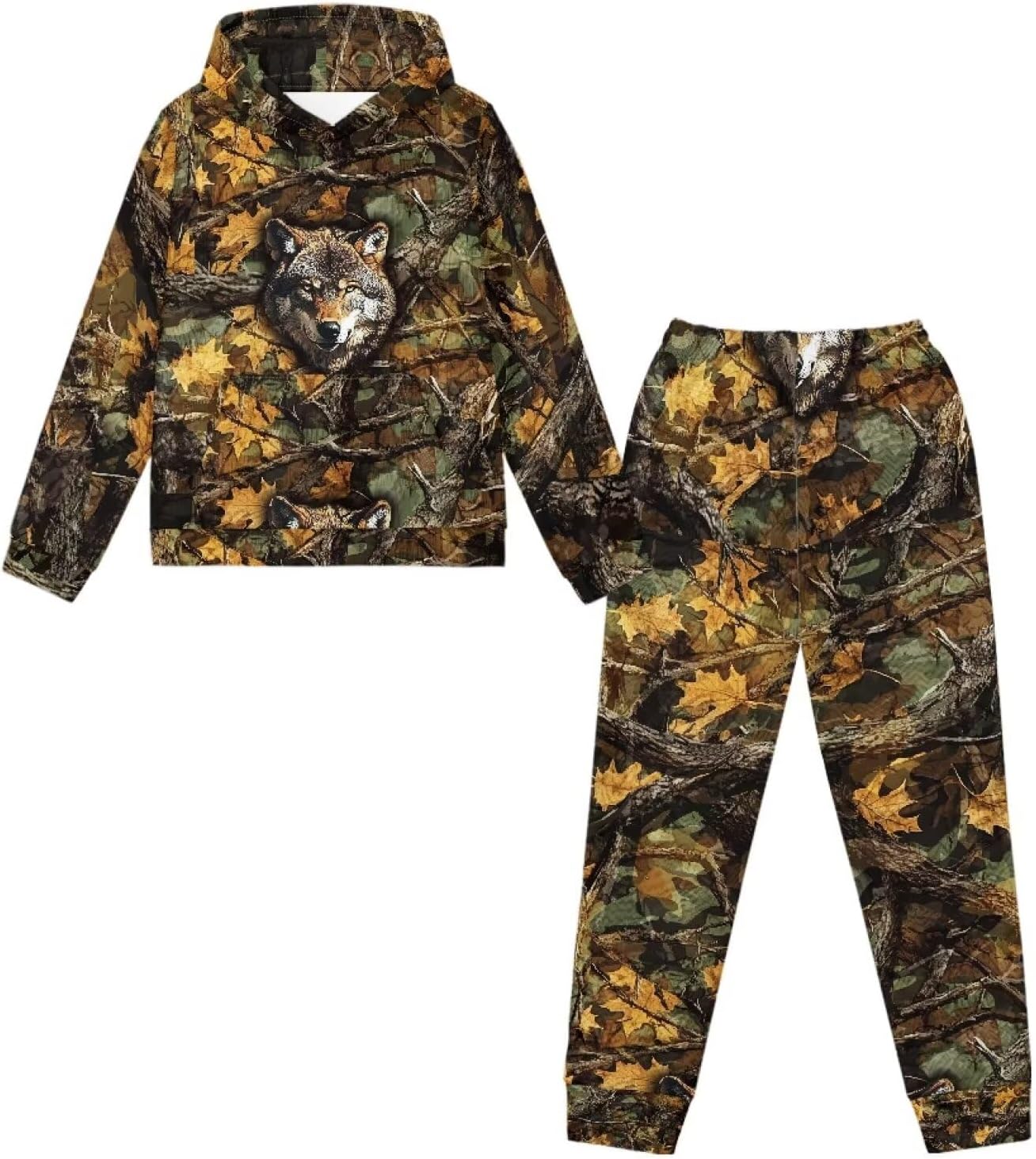 Renewold Boys Tracksuits Kids Hoodie Sweatshirt and Jogger Sweatpants 2 Pieces Sweatsuits Set Long Sleeve Clothing Sets