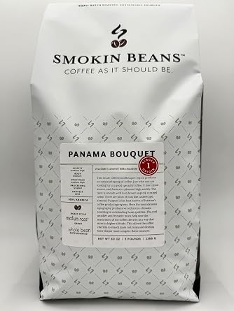 Smokin Beans Panama Bouquet Whole Bean Medium Roast Arabica Coffee 5-Lb 1ct