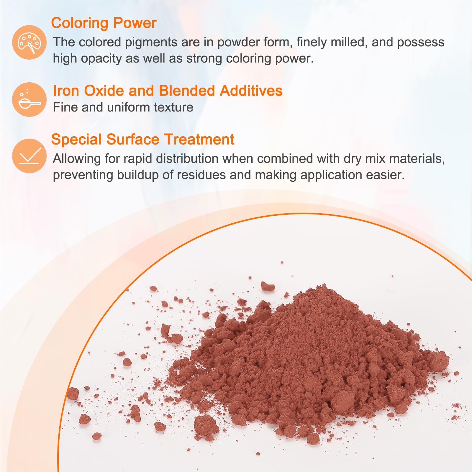 QUARKZMAN Pulser tlenku żelaza, pigment betonowy, 500 oczek, 100 g, tlenek żelaza, pigment fugowy do pastelowych farb do płytek, betonu, cementu, szkarłatnego
