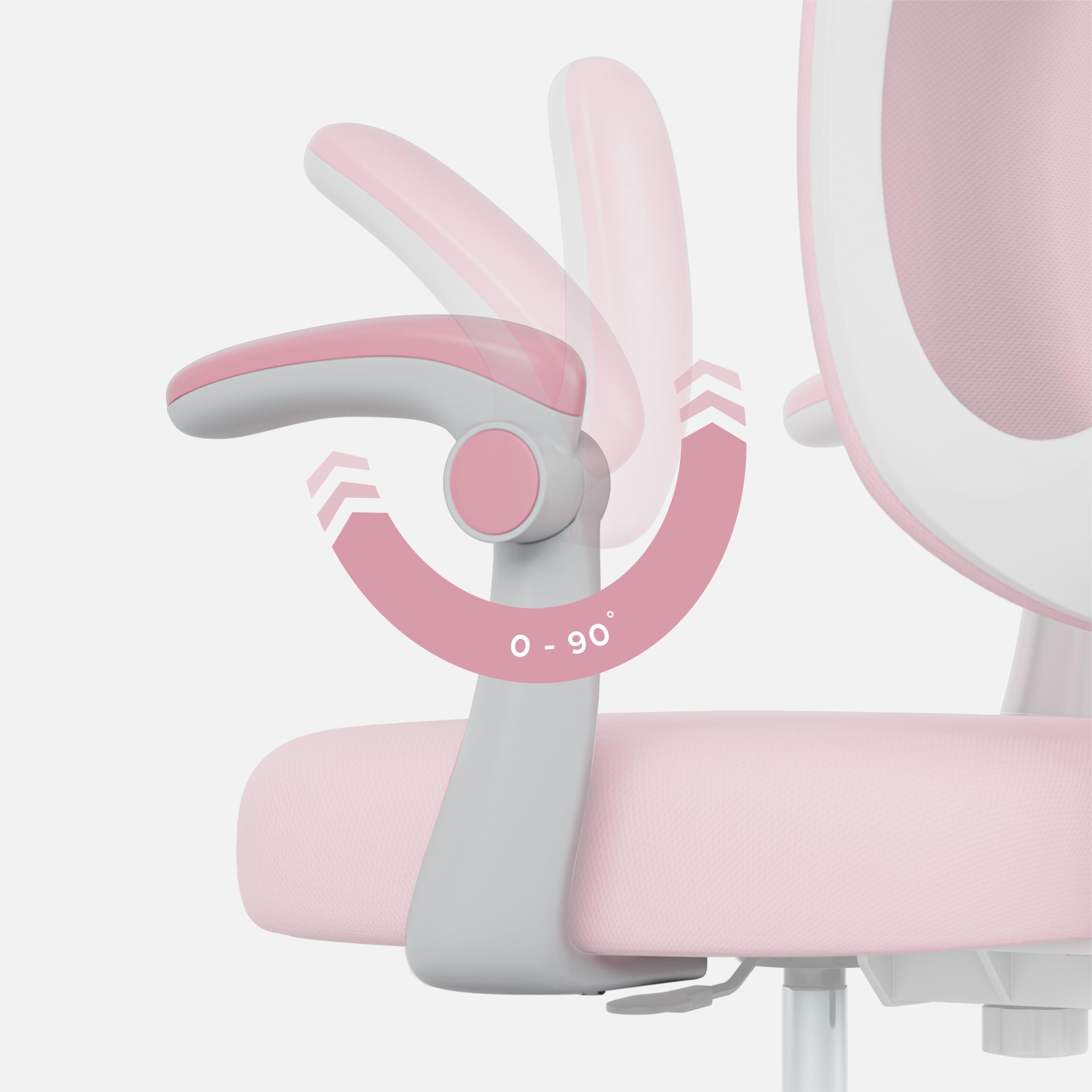 MARK ADLER Junior 4.6 ergonomiczne krzesło dziecięce, krzesło biurowe, krzesło obrotowe, regulacja wysokości, oparcie regulowane | obrót o 360° | podłokietniki składane | kółka grawitacyjne | podnóżek