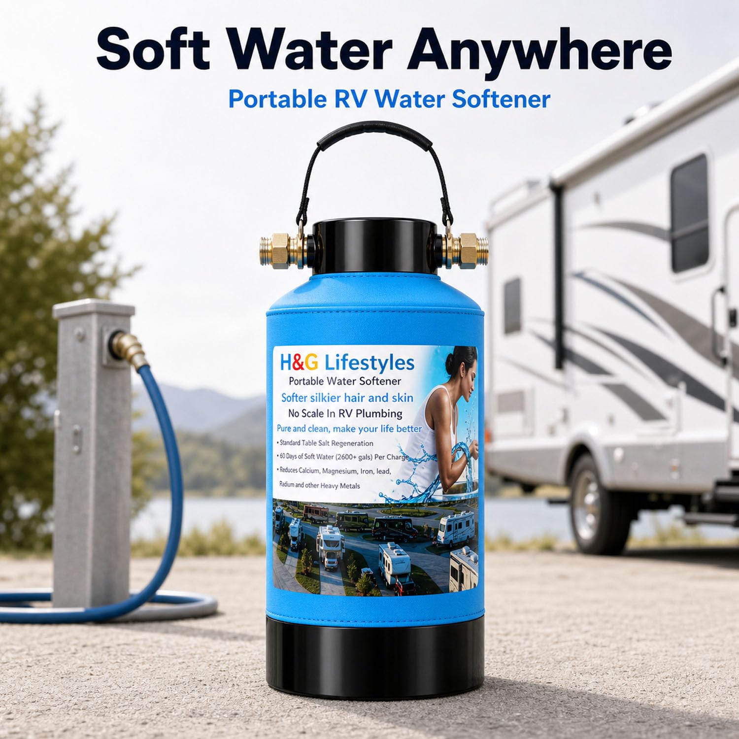 RV Water Softener - Portable & Easy to Use -6