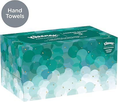 Kleenex Professional Ultra Soft Paper Towels, Bulk, 18 x 70 Sheets (11268) | Pop-Up Box, Excellent Softness, Absorbency Pockets, White, Attractive Design, Ideal for Desks and Waiting Areas