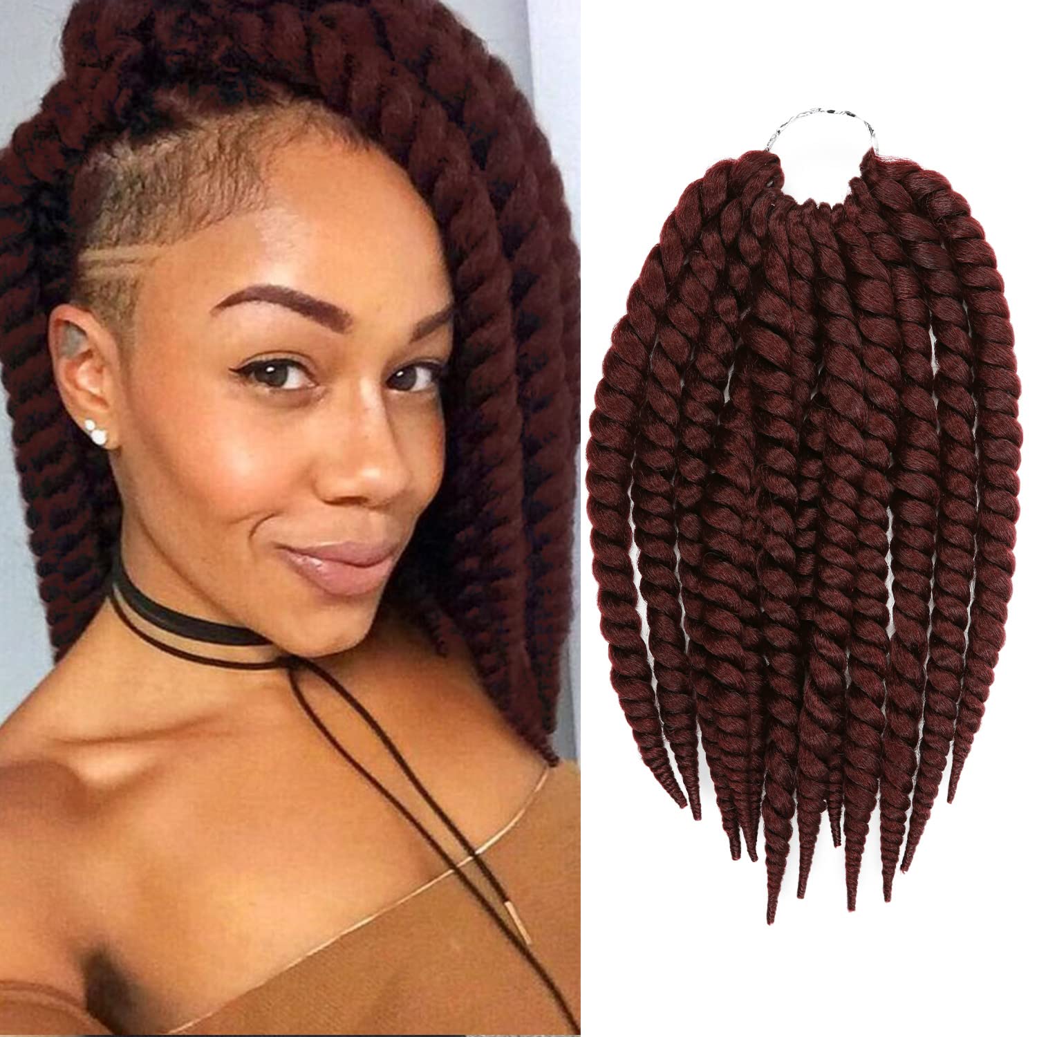 12 Inch 6 Pack AUTHENTIC Jumbo Senegalese Twist Crochet