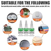Vista 4 de 150ML Pegamento de alta resistencia aceitoso para soldar, pegamento multifuncional Jue-Fish, súper pegamento universal, unión instantánea, adhesión