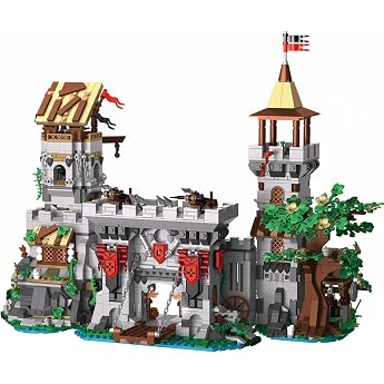 Medieval Castle Building Blocks Set for Adults Children Medieval Castle Clamping Blocks Toy Gifts for Girls Boys Model Building Lovers 2568 Pieces