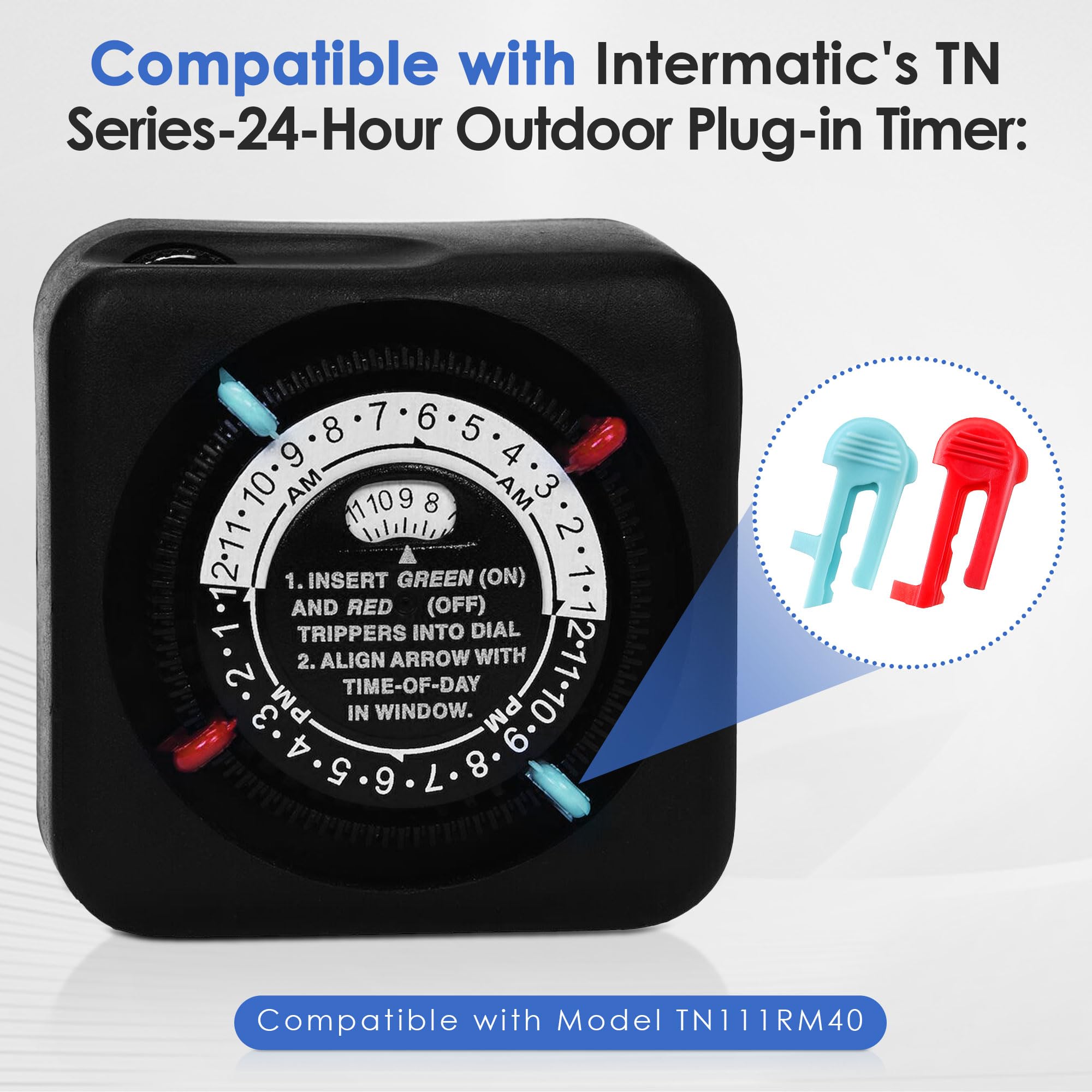 Temporizadores De Plástico Tripper F/p Series (pk De 2 Rojo | Meses Sin