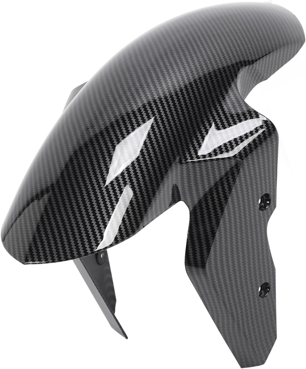 Tbest Front Mudguard Carbon Fiber Splash Proof Guard Fit Easy Installation for S1000RR S1000R 2009 to 2018 ABS Plastic Lightweight Durable