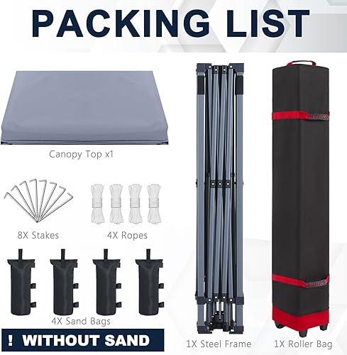 Miniatura 6 de COOSHADE Tienda de campaña duradera y fácil de desplegar de 12 x 12 pies (azul oscuro)