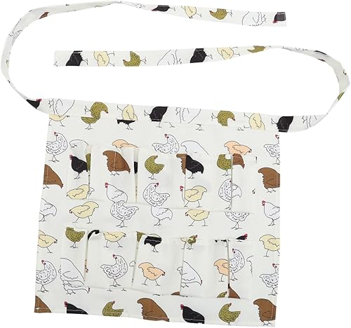 SHOWERORO Falda para recoger huevos, babero para adultos y niños, delantal para mujer, baberos de gallina, delantal de huevo de pato, delantal de