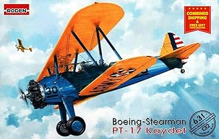 Roden 631 - 1/32 - Stearman PT-17 Kaydet. Military Aircraft 234 mm