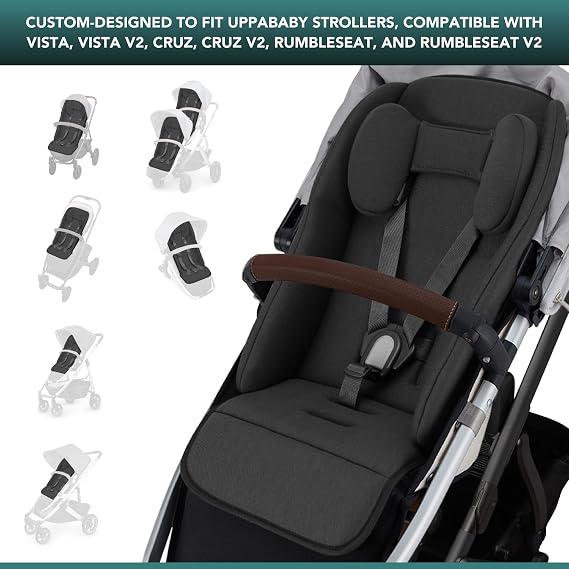 Infant Liner Seat Compatible with Uppababy Vista, Vista V2, Vista V3, Cruz V2, Cruz, RumbleSeat, and RumbleSeat V2, 2 in 1 Newborn to Toddler Comfort Insert, New and Improved Liner Material