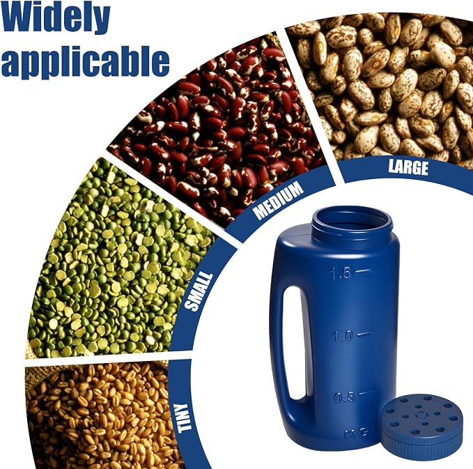 ZXJ Seed Shaker de Mano 90oz Capacidad Azul miniatura 5