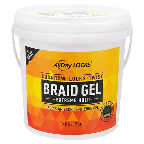 Miniatura 10 de AllDay Locks Gel Edge  Gel de control de bordes de sujeción extrema  Sin descamación picazón o puntas abiertas  Estilo duradero para trenzas