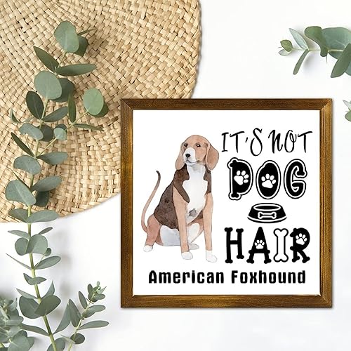 Vista 173 de Letrero de madera con texto en inglés «It's Not Dog Hair» («It's Not Dog Hair» American Bully Dog Dog), regalo decorativo para la pared del hogar