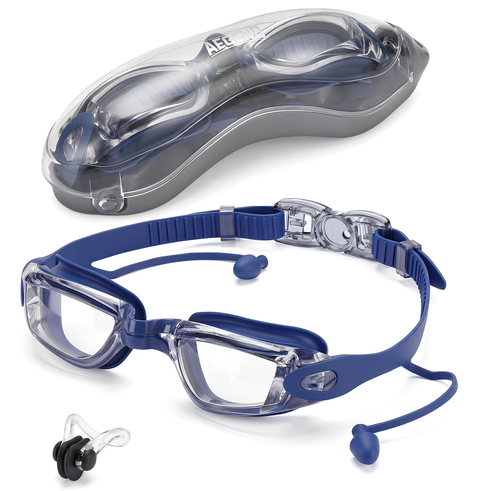 Aegend Swim Goggles, Swimming Goggles No Leaking Full Protect Adult Youth
