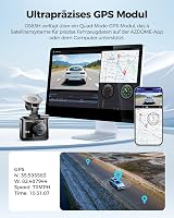 AZDOME Autós Menetrögzítő Kamera 4K Felbontással, WiFi és GPS Funkcióval, Éjjellátó, 170° Széles Látószög, Parkolás Figyelő GS63H 6