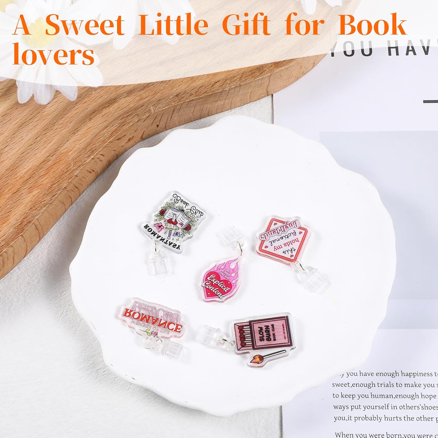 9 Pcs Charms for E-Reader Dust Plug Charm About Spicy Theme Dust Plug Charm Cute Type-C Port Dusts Plugs Accessories for Women Men Readers Book Lover Compatible with E-Reader Tablet Phone image 4