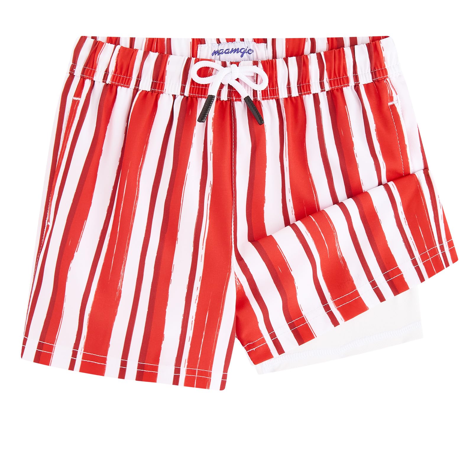MaaMgic Badehose Jungen Badeshorts Kinder | Schnelltrocknend Schwimmhose Kurz Swim Shorts für Kleine | 2 in 1 Boardshorts mit Kompression Innenhose Taschen Verstellbare Tunnelzug MEHRWEG