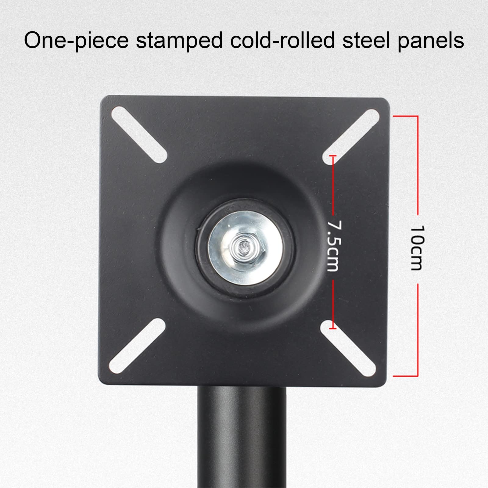Supporto da Pavimento per Monitor, Braccio Singolo Regolabile in Altezza per TV da 12 A 34 Pollici, Perfetto per Angoli E Camere da Letto.
