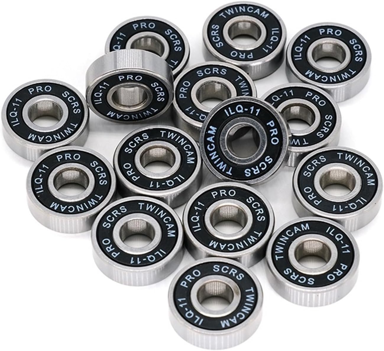 8PCS/Set 608RS ILQ-11 Black Seal Bearing ABEC-9 Skateboard Scooter 608 2RS Ball Bearing Miniature Roller Ball Bearings Kit