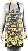 Vista 4 de MBMSO Divertido regalo de pizza para delantal con bolsillos Delantal Bring Me Pizza - b