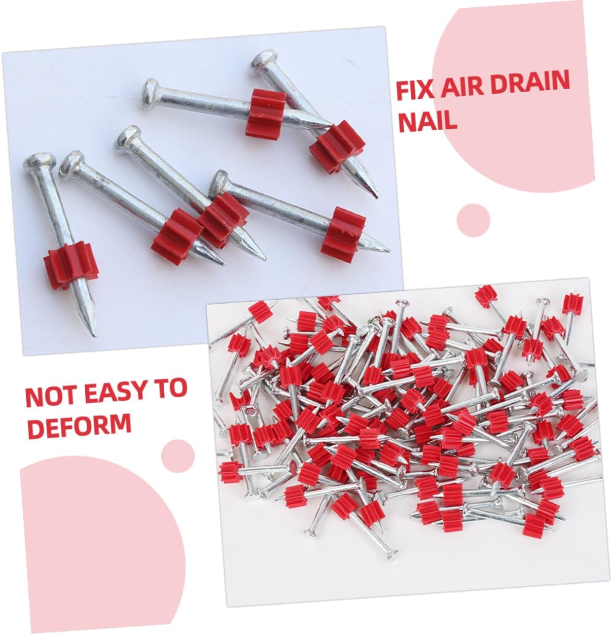 100pcs Long Masonry Wall Nails for Hanging Pictures Heavy Duty
