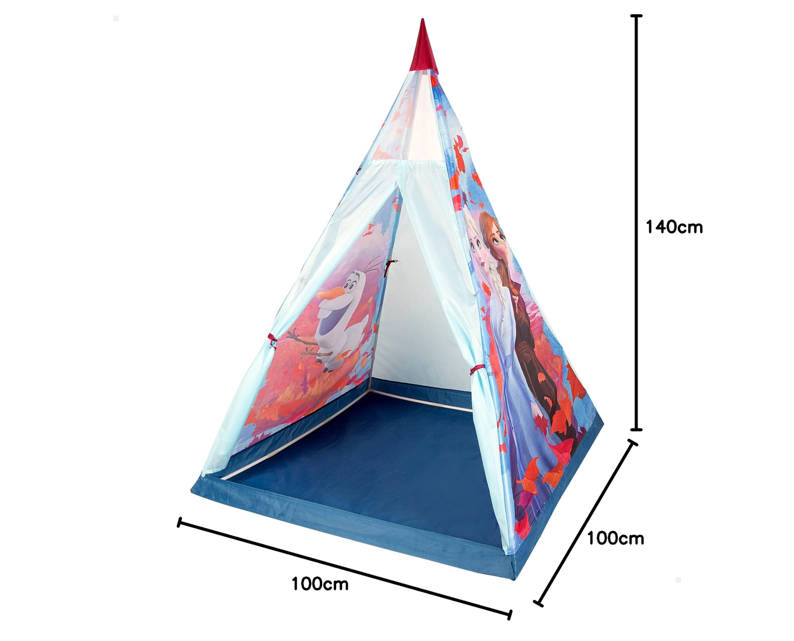 Tienda Pop-up Safari Jungle Azul – 135 X 100 Cm, Plegable Y Portátil, Zona De Juegos Para Niños, Ideal Para Interior Y Exterior