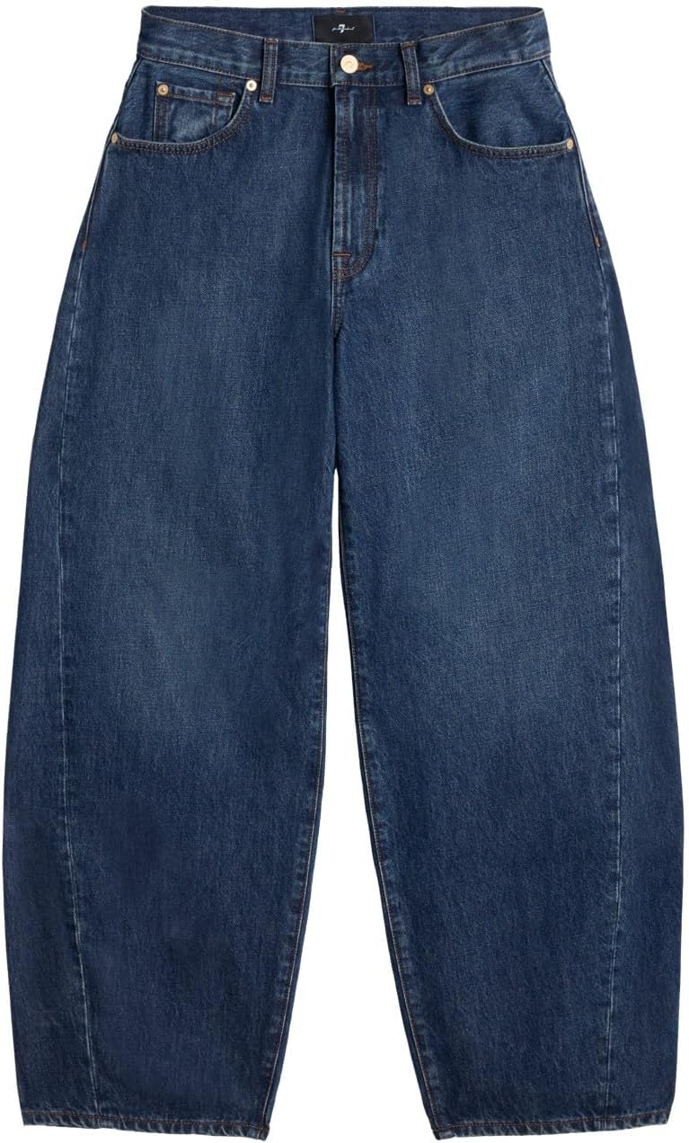 7 for All Mankind Womens Twisted Bonnie Barrel Leg Jeans - Image 6
