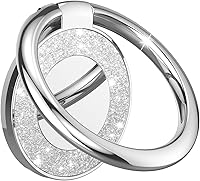 Vista 8 de Soporte adhesivo para anillo de teléfono para teléfono y funda de teléfono (negro brillante)