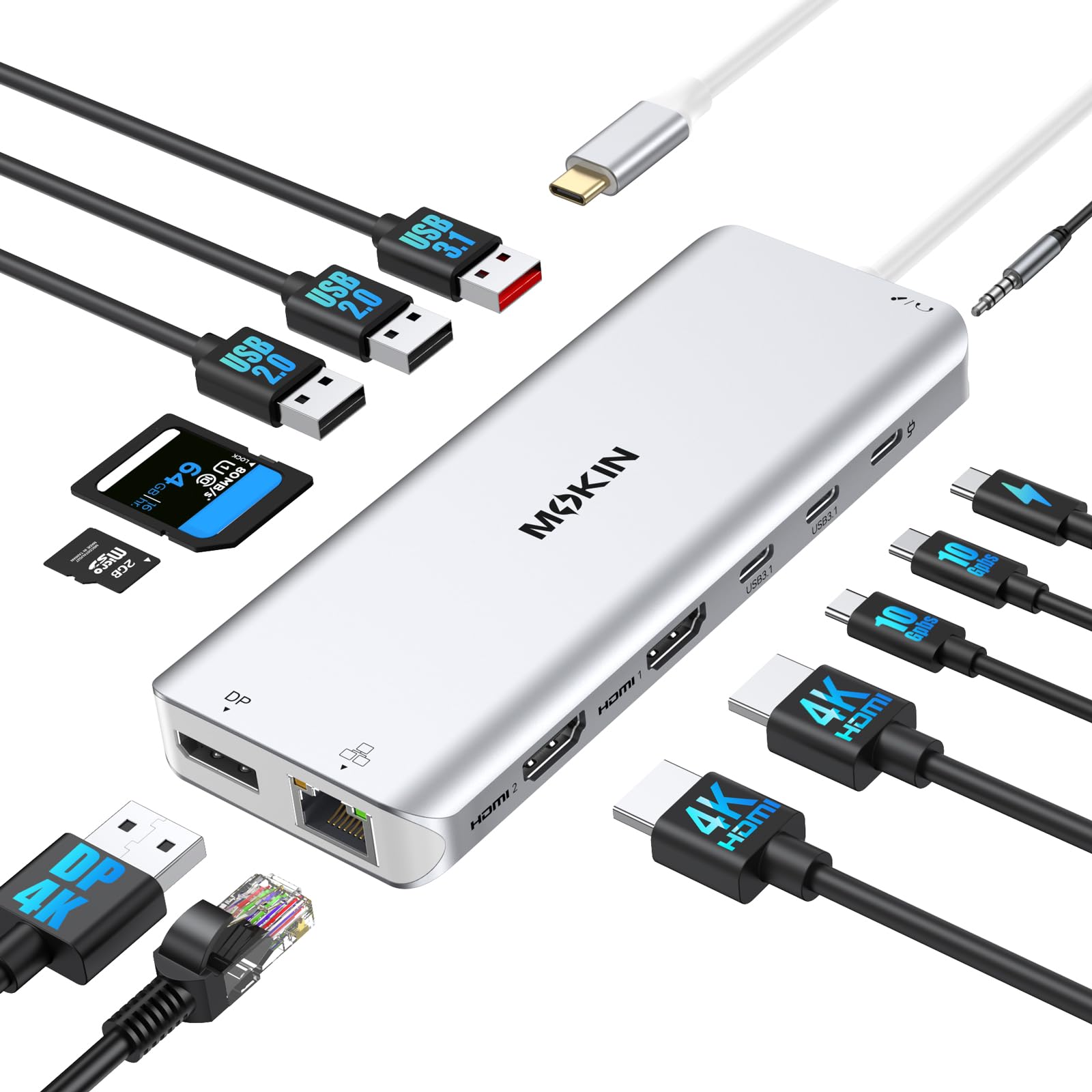 Amazon.co.jp: USB C ノートパソコン ドッキングステーション デュアル