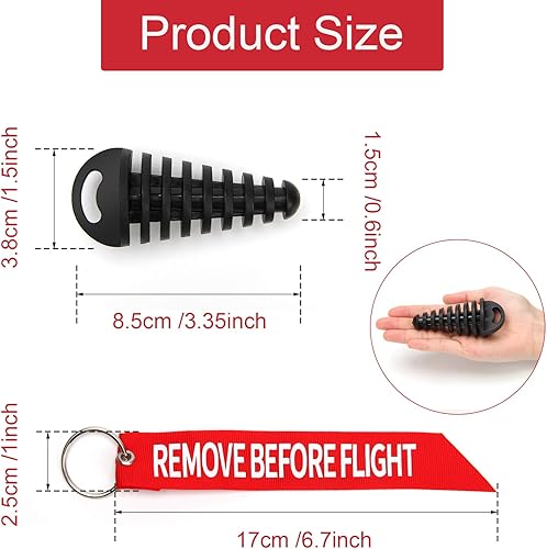 Miniatura 2 de Coitak - Tapón de lavado para tubo de escape de 0.6 a 1.5 pulgadas para motocicleta, bicicleta, silenciador de escape de goma de 2 tiempos (paquete