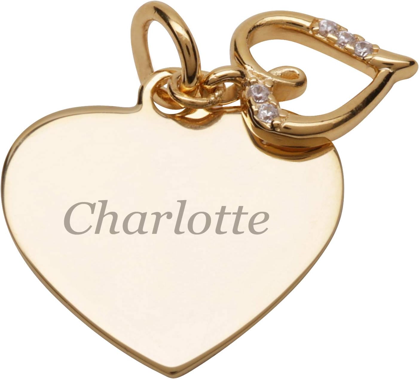 Cherished Moments Children's Personalized 14K Gold-Plated Bracelet with Heart, Flower Girl Gift, Communion, Infant Baptism, Newborn Baby, Toddlers, Little Girls Custom Jewelry with Name