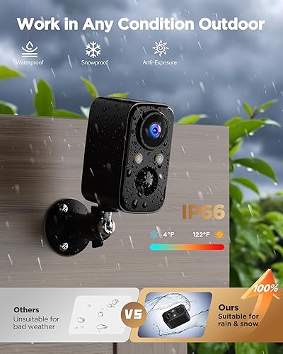 Miniatura 4 de Cámaras de Seguridad Batería Inalámbrica para Exteriores Cámara WiFi 2K Interior para Sistema de Seguridad para el Hogar - Cámara CCTV Impermeable