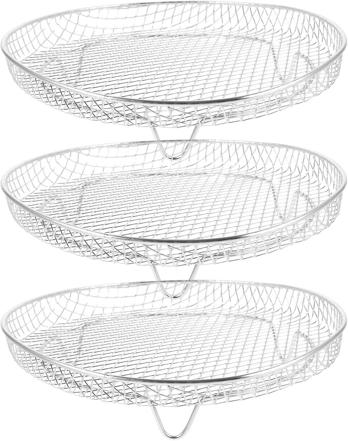 Xmas Air Fryer Rack round 3-layer Stainless Steel
