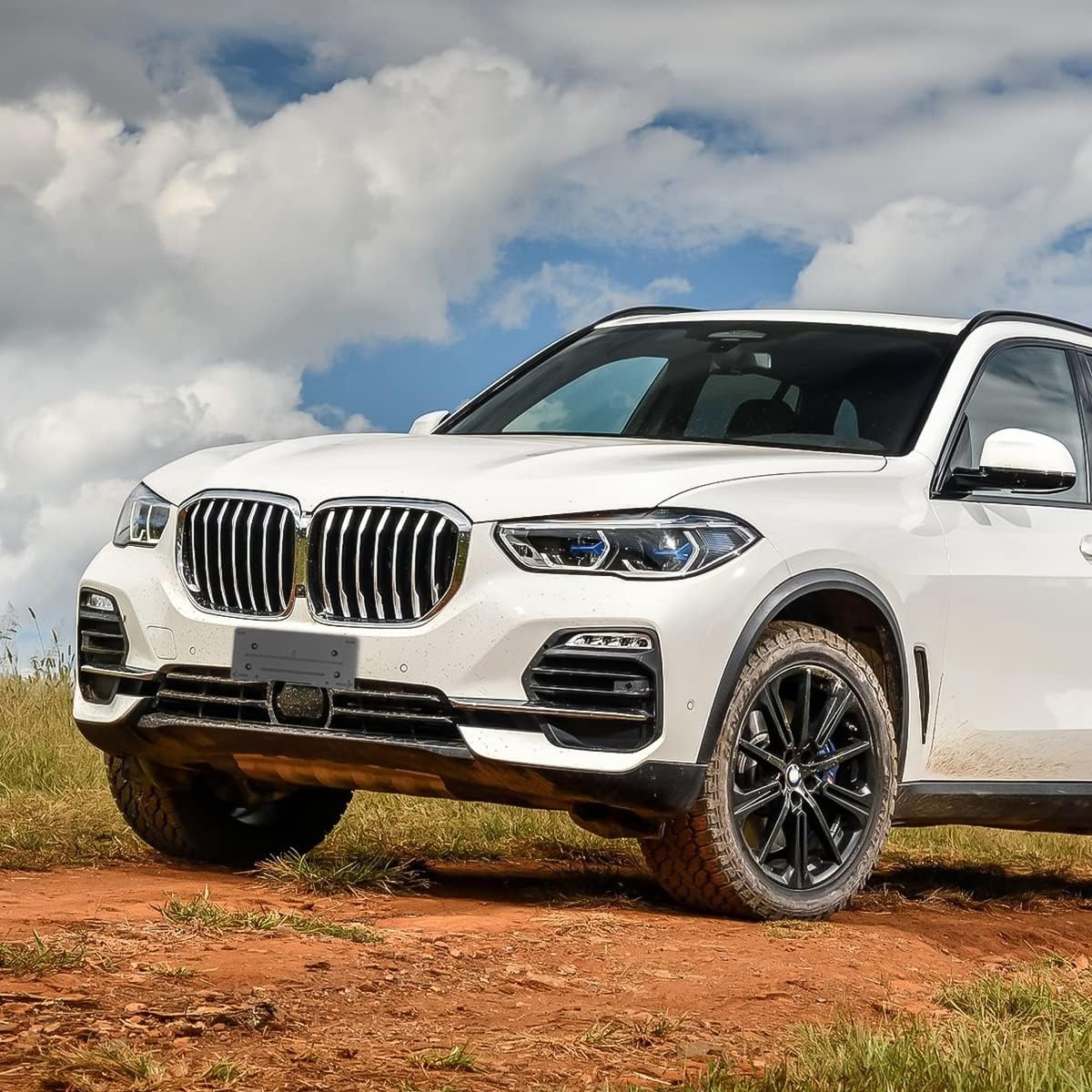 [1 Pack] Car Front License Plate Frames Bracket Tag Holder Compatible with 19-21 BMW X5 w/M Sport Package,Matte Black