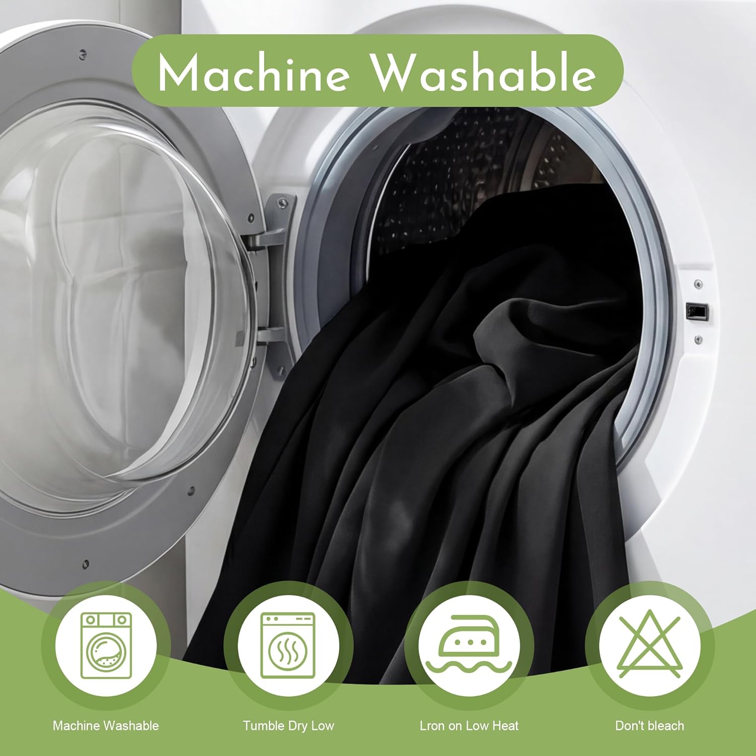 Black Spandex Tablecloth for 8FT Rectangle Tables, Table Skirt 30x96 Inch Stretch Table Cloths Elastic Fitted Tables Cover for Wedding Parties Birthday Banquet Baby Shower Events