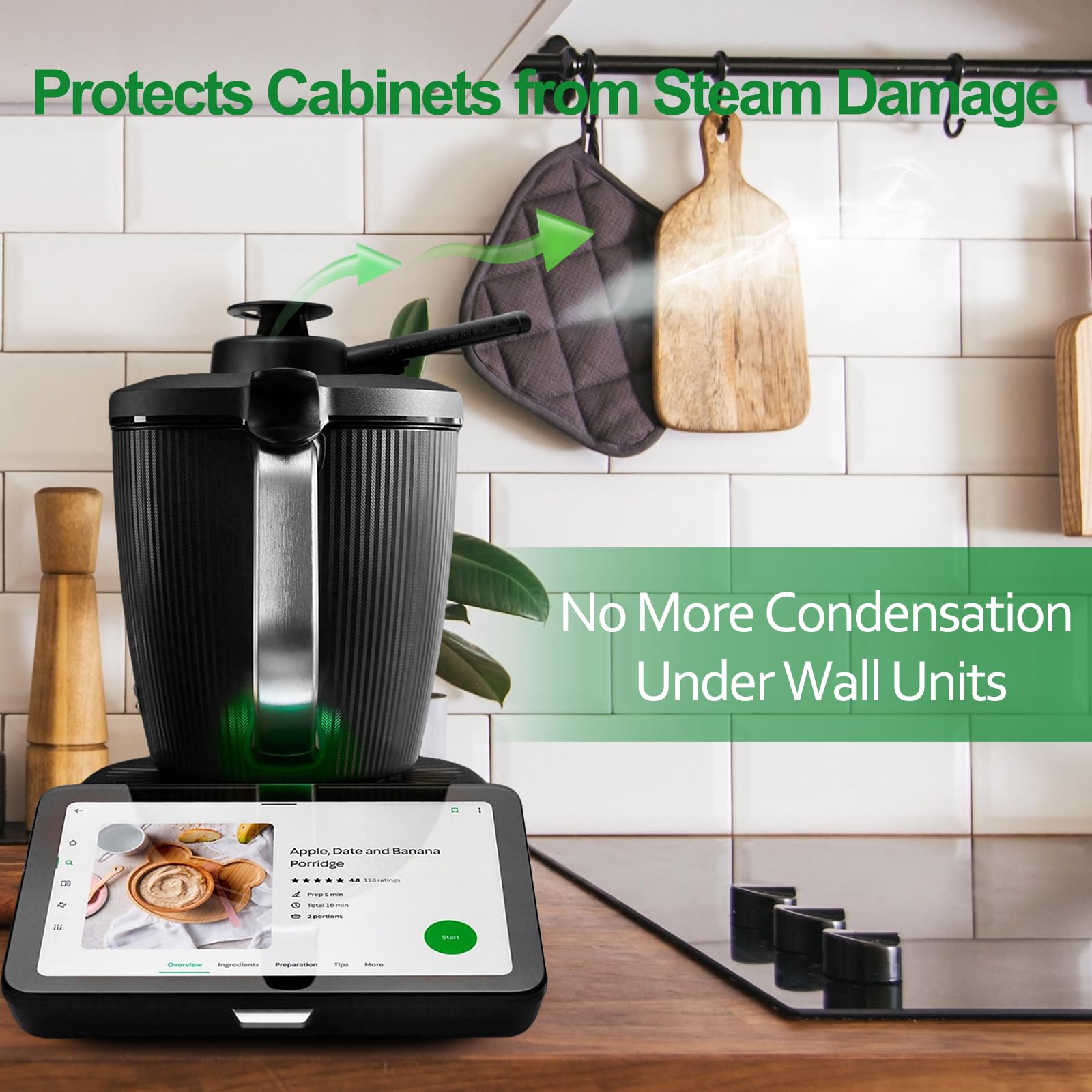 Convertitore di vapore per Bimby TM7 – Testa di vapore con protezione troppopieno, Vorwerk Bimby TM7 Accessori per la protezione dei mobili e protezione della cappa aspirante