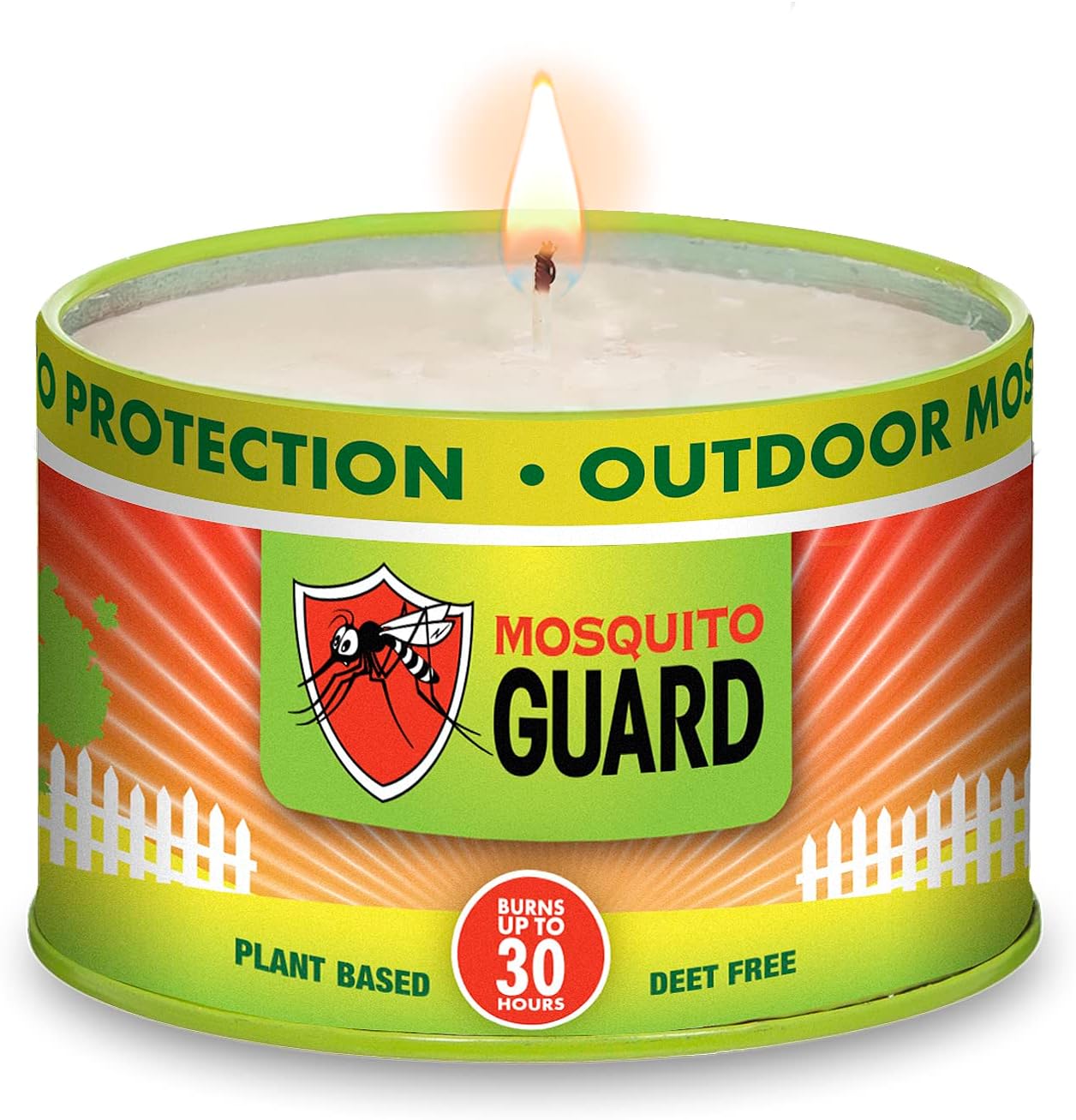 12oz Mosquito Repellent Candle - Burns 35 Hours, Refreshing Aroma, Plant Based Citronella Candles Outdoor Mosquito Repellent Indoors