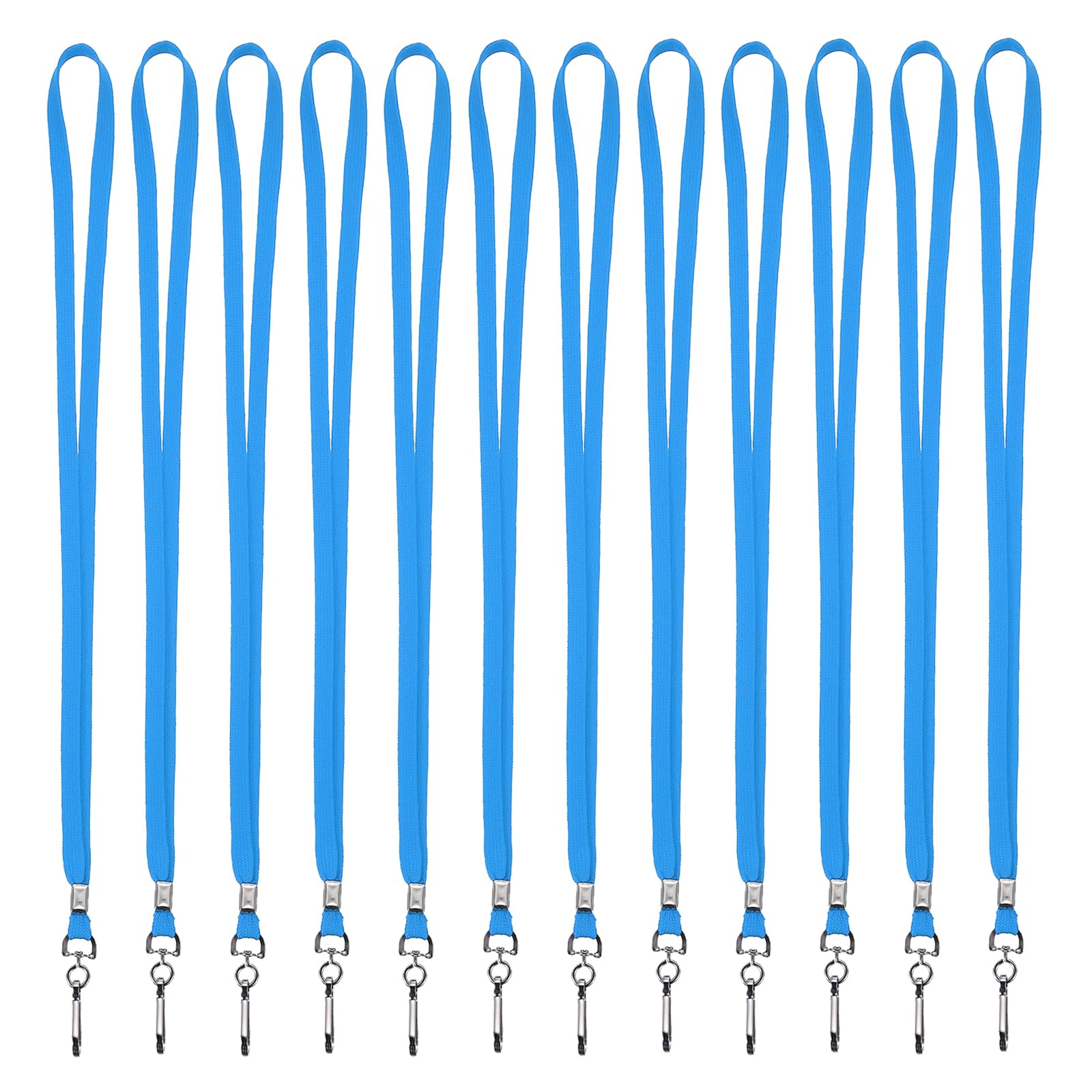 PATIKIL Neck Lanyards, 100 Pack Neck Lanyards Bulk Long Strap with Swivel Hook Clip for ID Badge Holder Name Tag, Keys