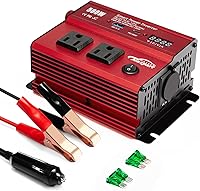 TwingRepublic 500W Power Inverter 12V DC to 110V AC Car Converter with USB Type-C, 3A USB & Cigarette Lighter Ports for Laptops Tablets