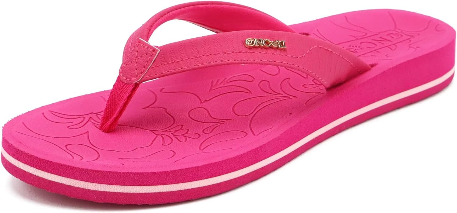 ONCAI Women's Flip Flops Comfortable Summer Beach Thong Sandals for Women with Cushion Walking Arch Support Yoga Mat Indoor Outdoor Soles - Image 7