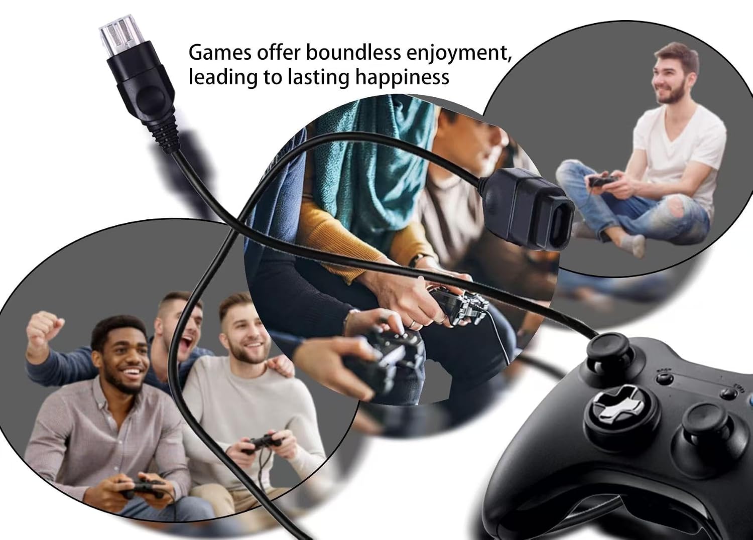 Replacement Cable Compatible with Xbox Video Game Controller Extension Cable (6FT)