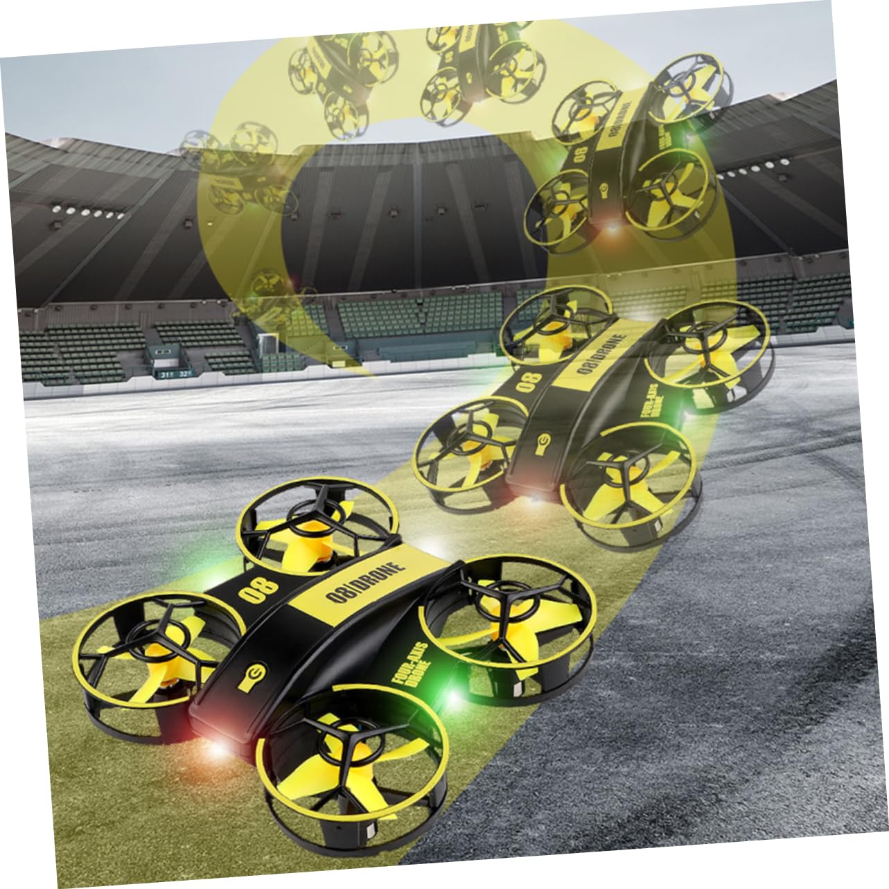 Juguetes de Aviones de Control Remoto Mini Cuadricóptero Rc LED Dron Rc Portátil Luces para Despegue y Aterrizaje Fácil Interiores