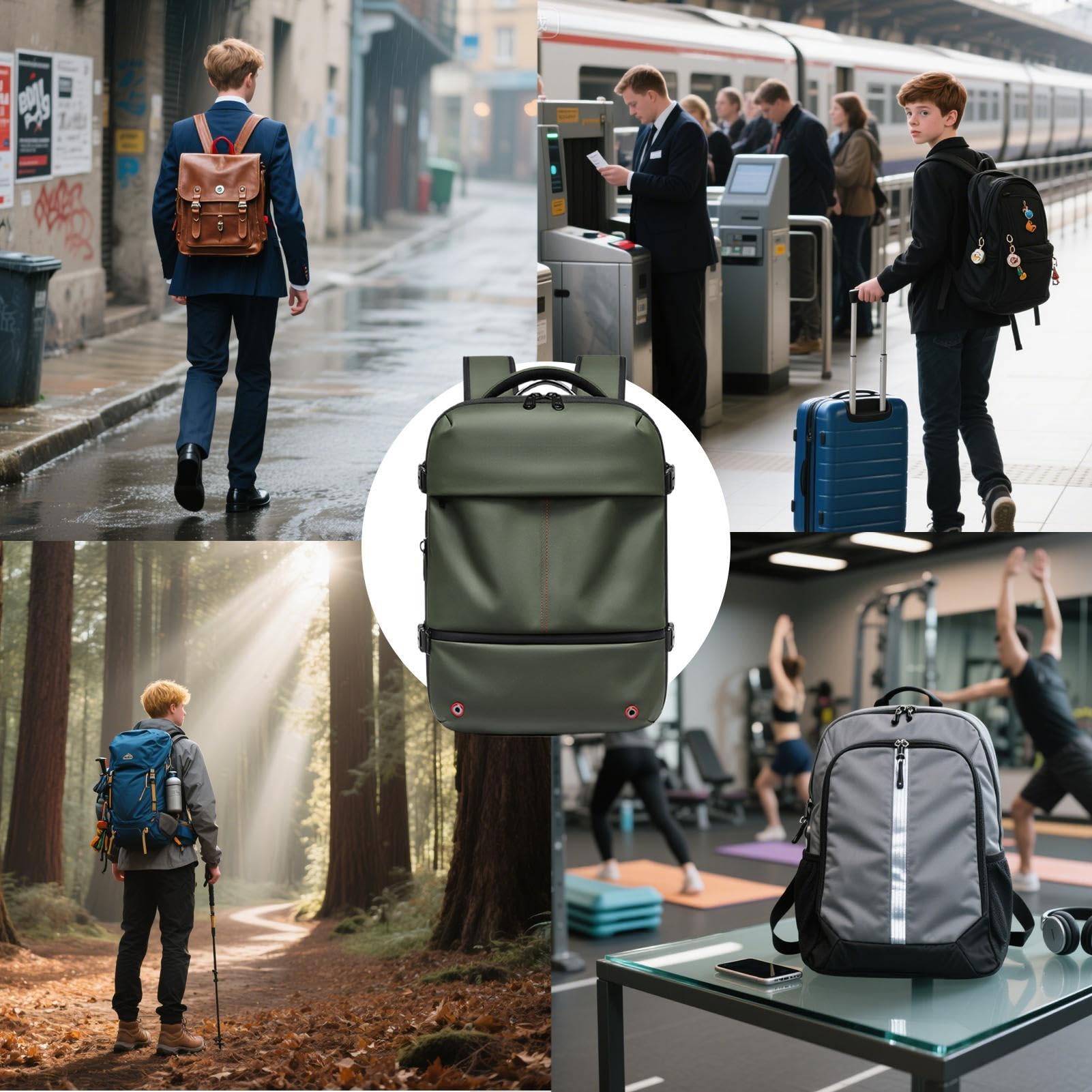 Sac À Dos À Compression Sous Vide Extensible 48L Grande Capacité Sac À Dos | Sac De Camping Pour Portage d'Affaires Randonnée Nuitée