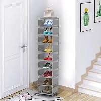 esonstyle 10 szintes fém cipőtartó szűk helyekre 10 pár cipőhöz 2