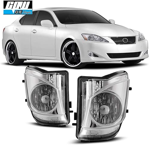 CPW Conjunto de luces antiniebla compatible con Lexus IS250IS350 2006, 2007, 2008, 2009, 2010, par de luces antiniebla de conducción