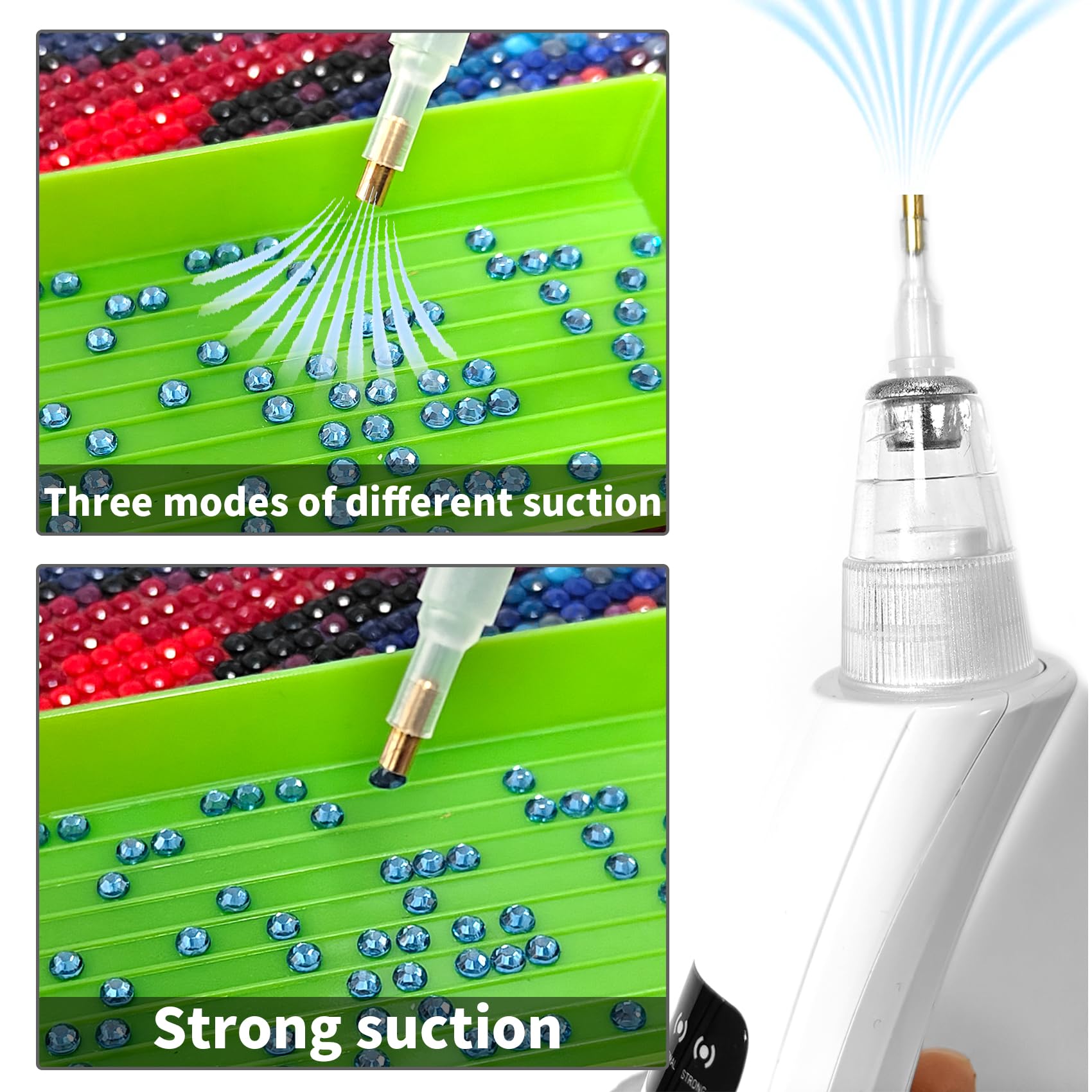 Accessoires De Peinture Au Diamant, Stylo Électrique Pour Art Au Diamant, Stylo D'Aspiration