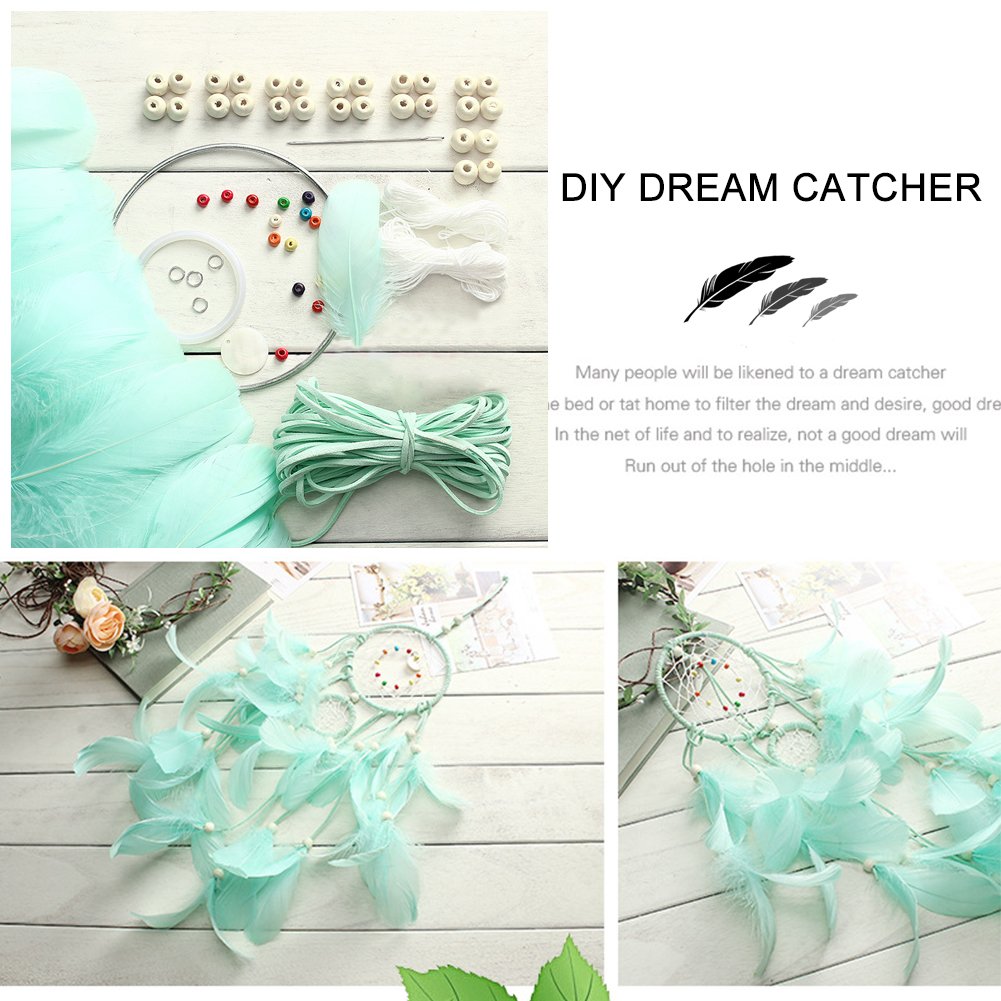 Dream Catcher Craft，DIY Dream Catcher Kit Handmade Wall Decor Catchers for Birthday Party Baby Shower Bridal Shower Wedding Nursery Baby Room Kids Xmas Gift Bedroom Wall Decor : Home & Kitchen