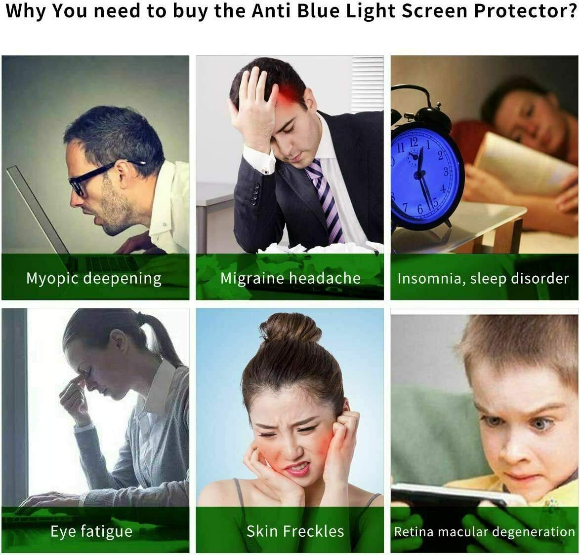 Protector de pantalla para LG Stylo 6 Anti Azul Luz de Vidrio Templado, Protección Ojal, SuperGuardZ, 9H, 0.3mm, Antiarañazos, Antiburbujas