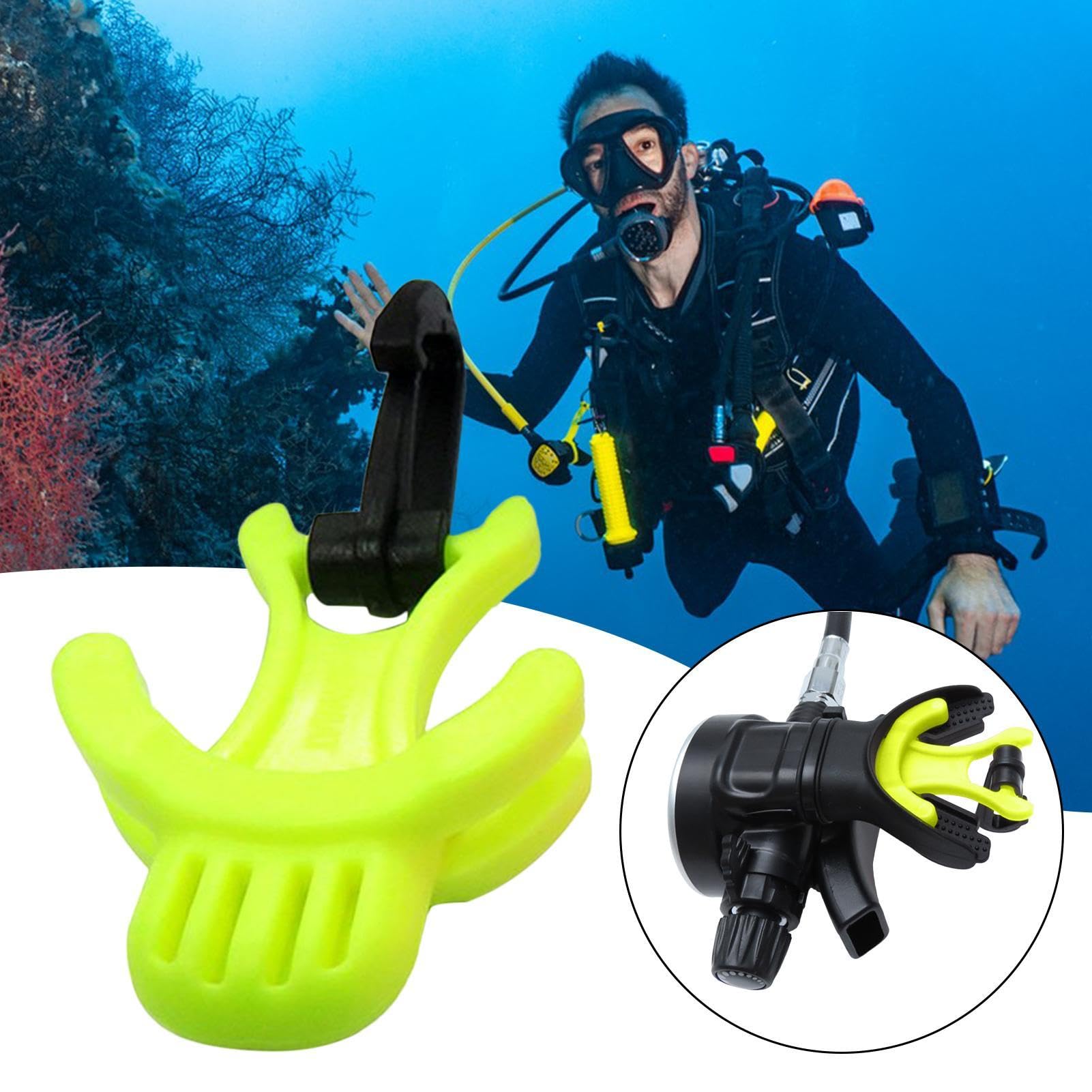 Scuba Diving Octopus Holder, Scuba Dive Mondstuk Houder Kunststof Duikregelaar met Clip 2 Kleuren(Oranje